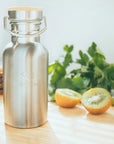 Edelstahl Trinkflasche 500ml (Gravur) - ecoGecko®