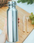 Thermos Edelstahl Trinkflasche 750ml (Gravur) - ecoGecko®