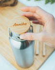 Thermos Edelstahl Trinkflasche 750ml (Gravur) - ecoGecko®