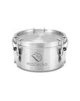 Brotdose Edelstahl 400ml (rund) - ecoGecko®