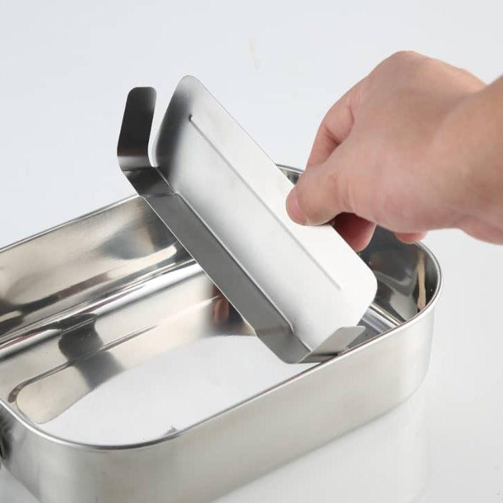 Edelstahl Brotdose Trennwand – ecoGecko®