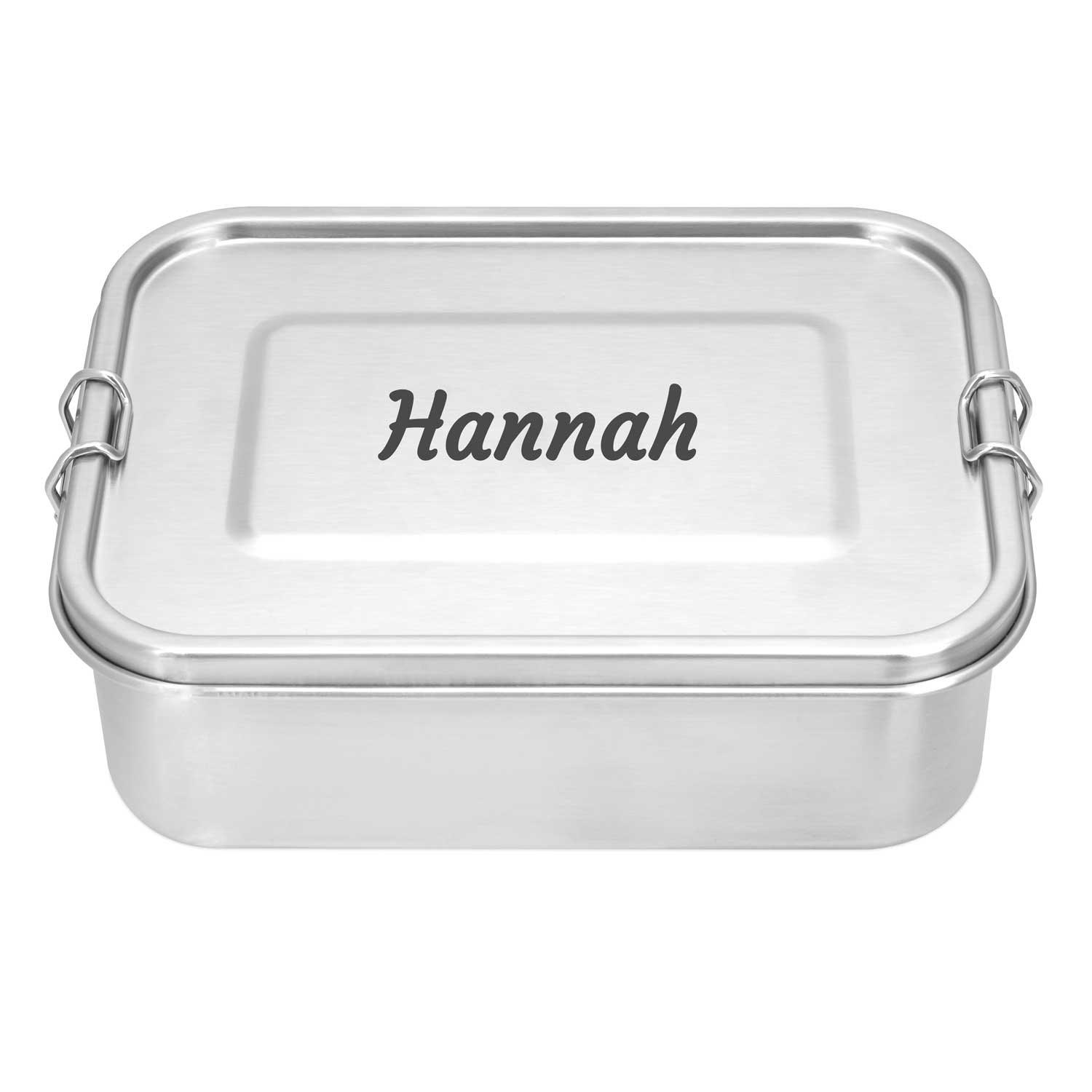 Brotdose Edelstahl 1200ml (Gravur) - ecoGecko® 