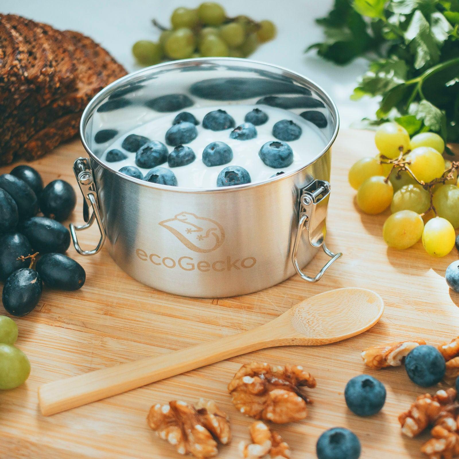 Brotdose Edelstahl 700ml (rund) (Gravur)