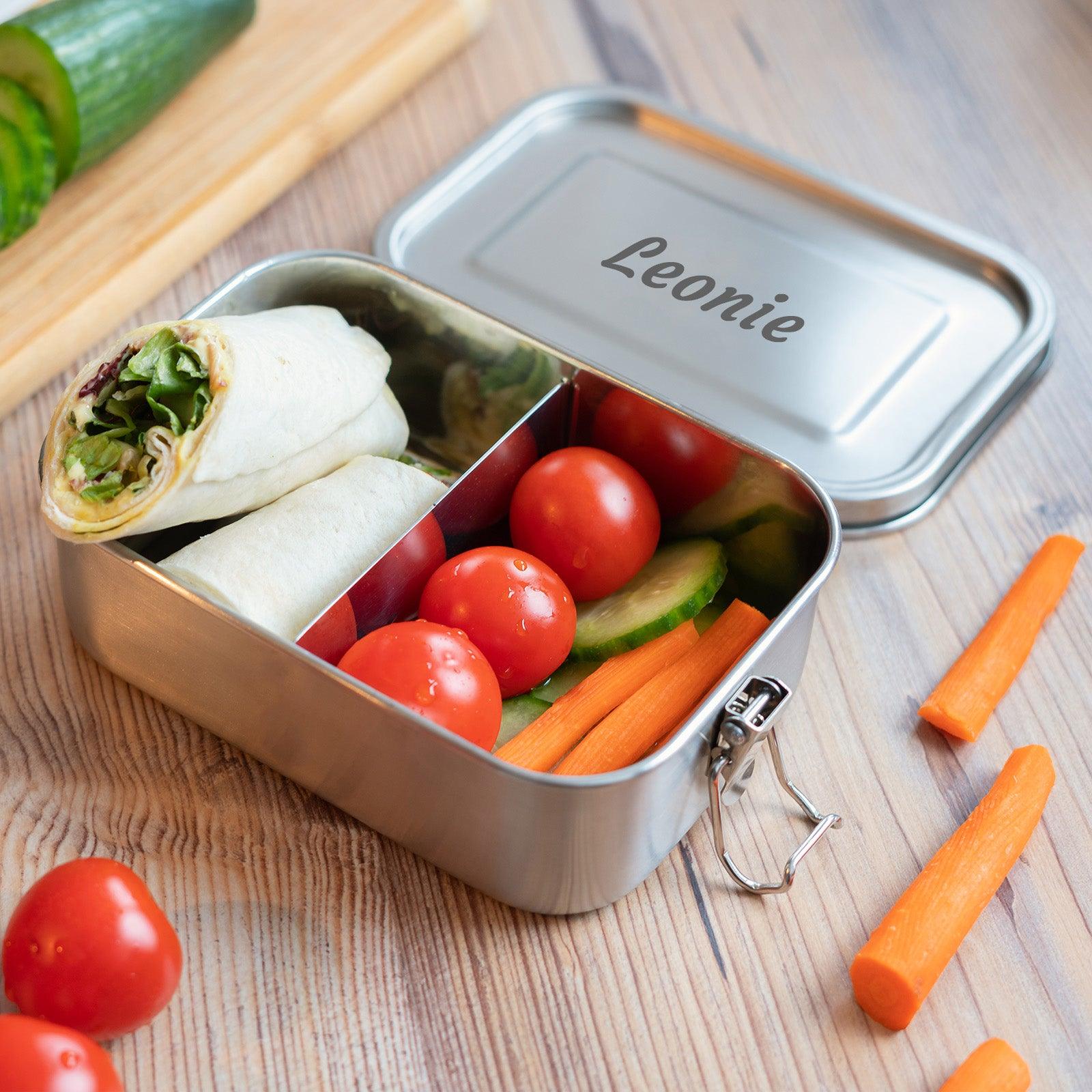 Brotdose Edelstahl 800ml (Gravur) - ecoGecko® 