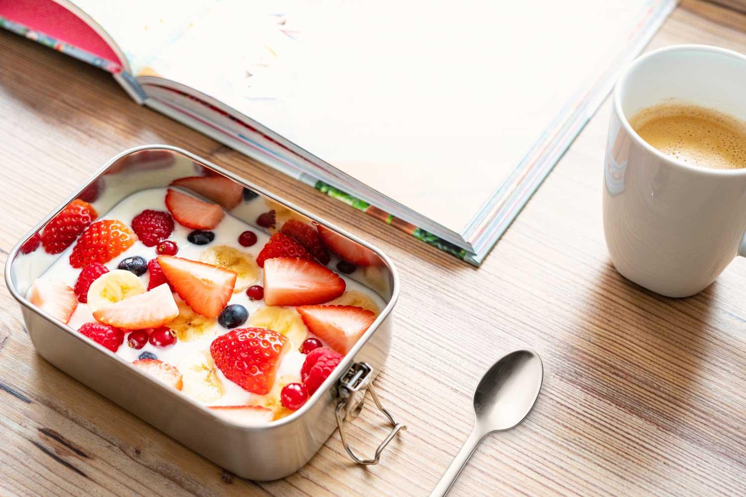 Brotdose Edelstahl 800ml - ecoGecko® 