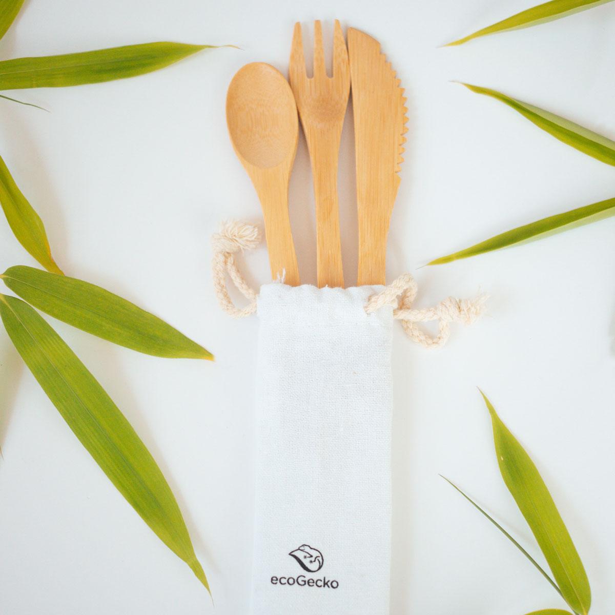 Bambusbesteck "Lunchtime" - ecoGecko® 
