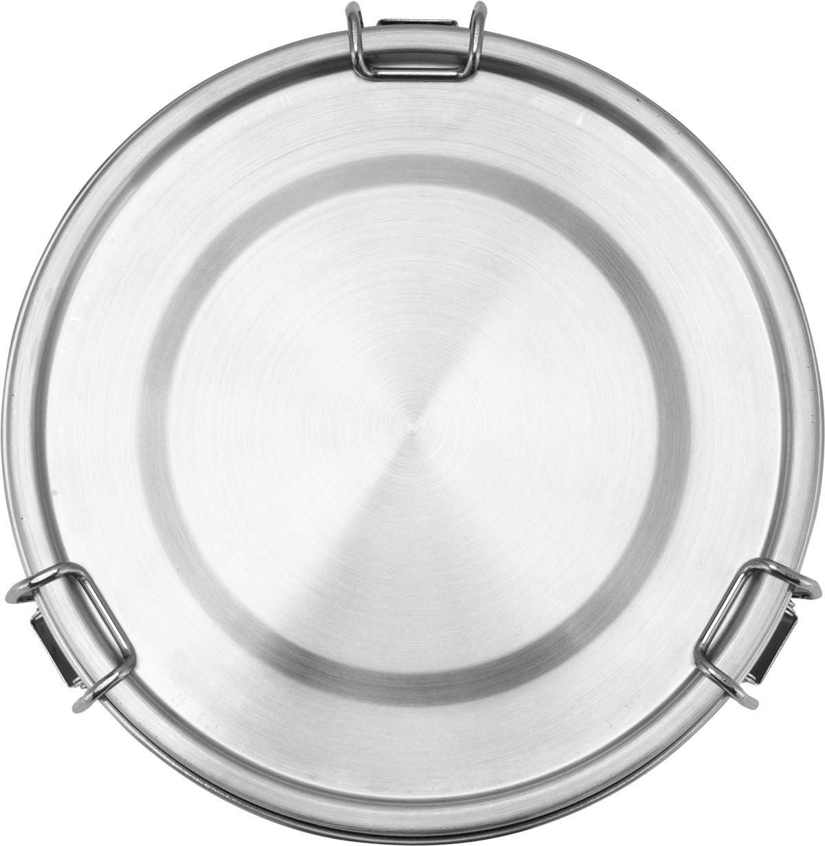 Brotdose Edelstahl 1200ml (rund) - ecoGecko® 