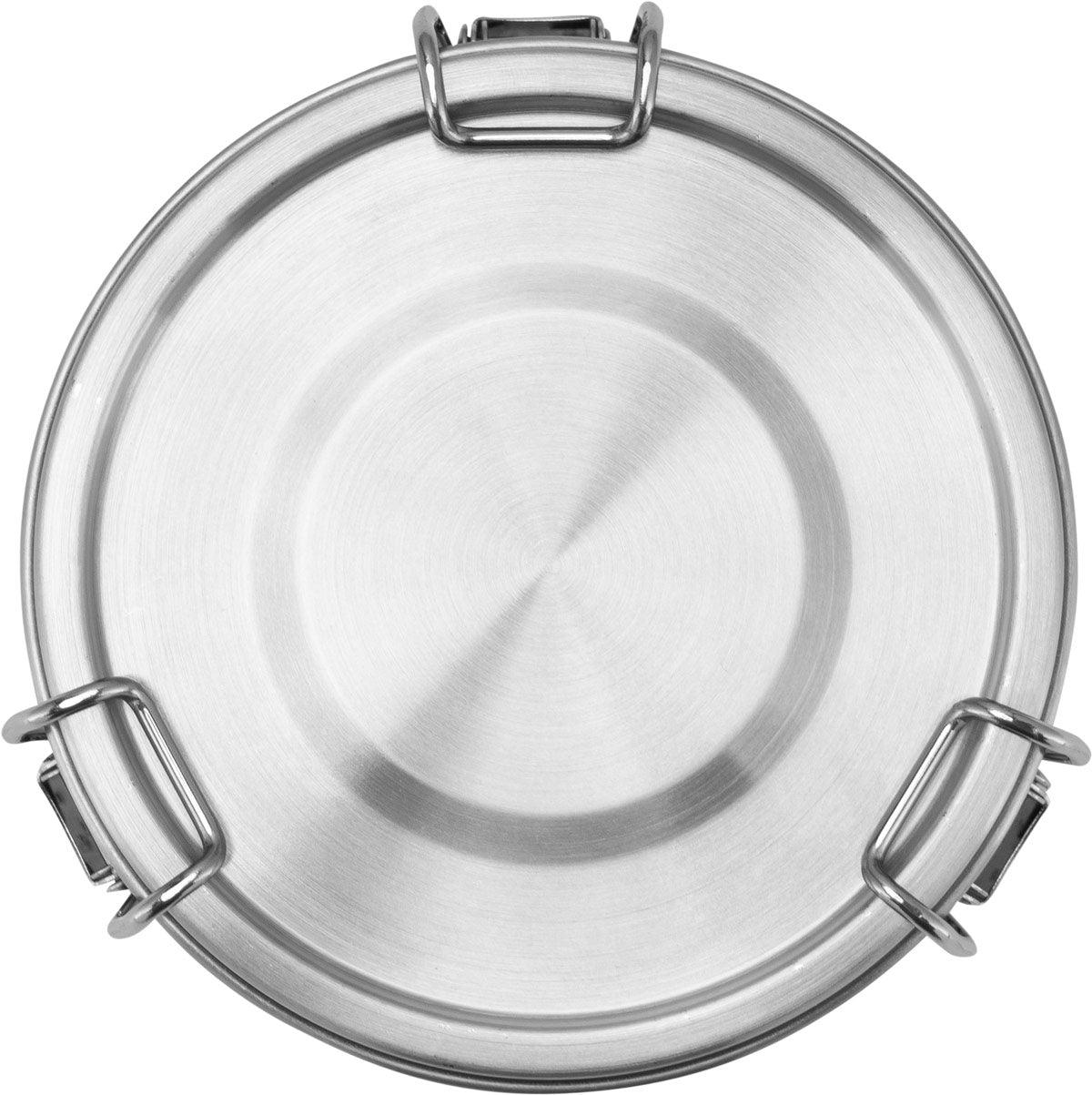 Brotdose Edelstahl 400ml (rund) - ecoGecko® 